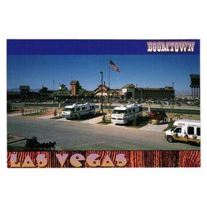 Vintage Postcard Boomtown Las Vegas Nevada RV Park Casino Tourist Vacation 1994